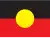 Australian Aboriginal flag representing First Nations people
